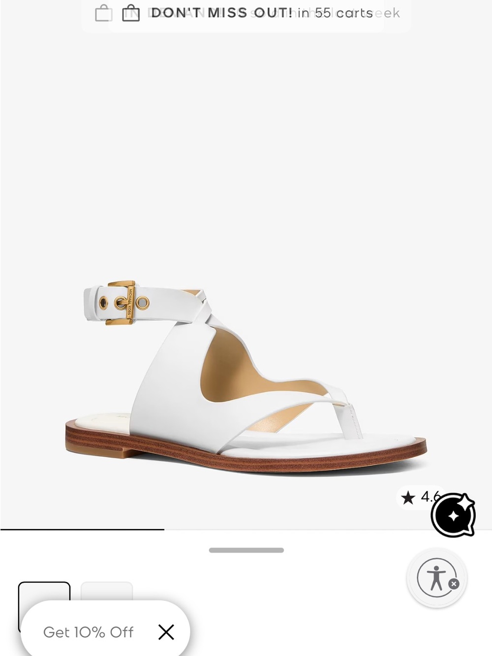 Michael Kors - Irene Leather Wrap sandals